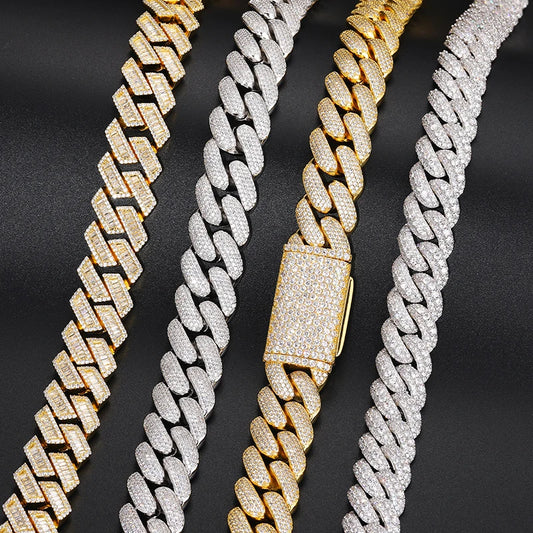 Round Cut Cuban Link Chain (20mm) – Gold Plated/925 Sterling Silver